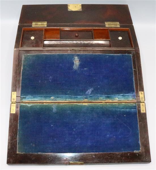 Regency rosewood writing slope